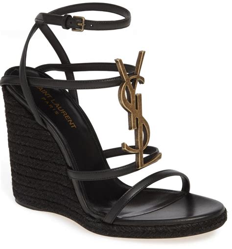 ysl metallic sandals|YSL sandals nordstrom.